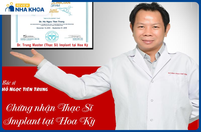 Bác sĩ Trung là chuyên gia giỏi trong lĩnh vực Răng Hàm Mặt