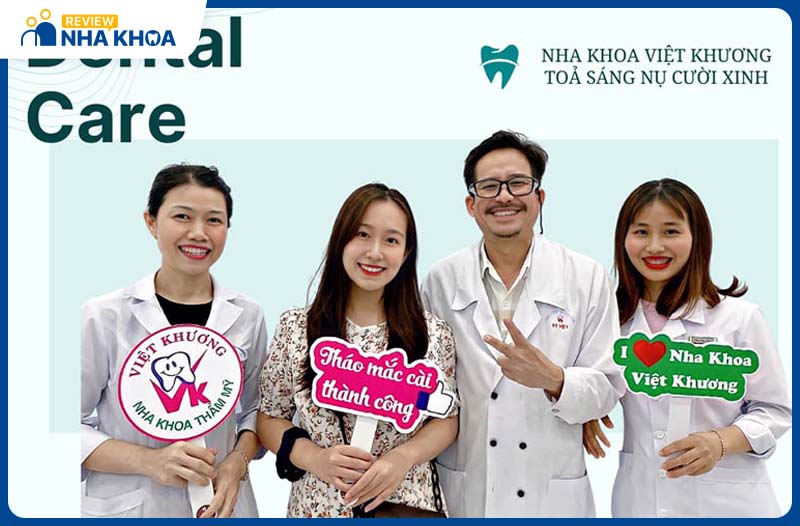Nha khoa Việt Khương khám chữa bệnh và thẩm mỹ nha khoa đạt hiệu quả cao với đội ngũ bác sĩ giỏi