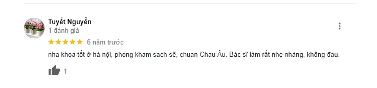 Phòng khám nhận được rất nhiều phản hồi tích cực