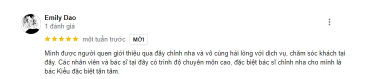 Review của khách hàng về chất lượng dịch vụ tại đây