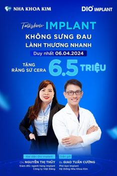 Tặng răng sứ Cera 6,5 triệu